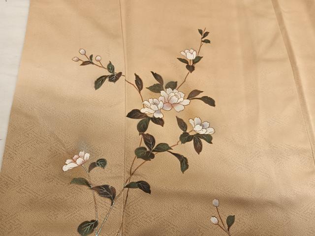 平和屋着物■訪問着　枝花文　暈し染め　正絹　逸品　BAAY0440mz