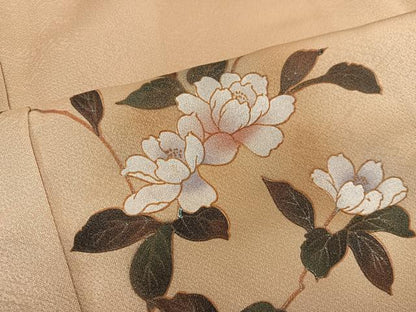 平和屋着物■訪問着　枝花文　暈し染め　正絹　逸品　BAAY0440mz