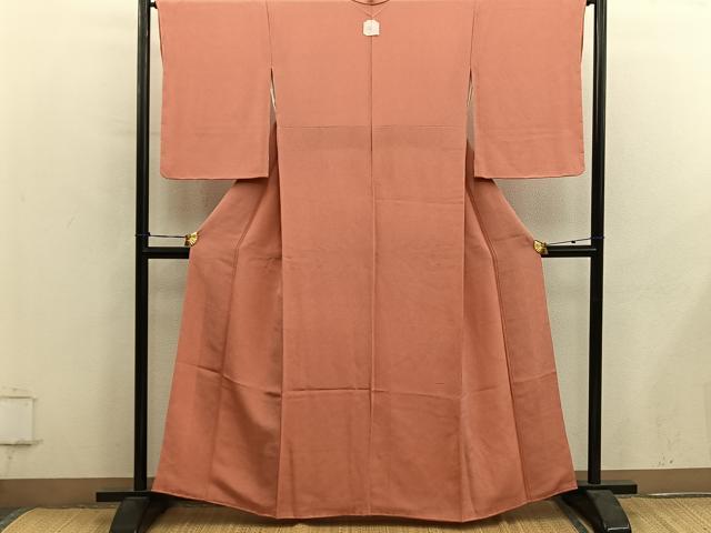 平和屋着物■伝統工芸師　服部光擴　江戸小紋　立分銅　正絹　逸品　未使用　BAAY0446mz