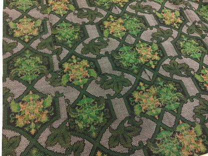 平和屋着物■上質な紬　草花文　正絹　逸品　BAAY0447mz