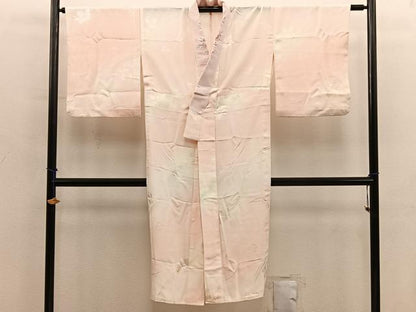 平和屋着物■長襦袢　無双仕立て　草花文　暈し染め　正絹　逸品　BAAY0453mz