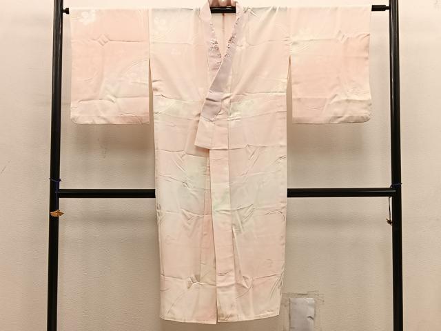 平和屋着物■長襦袢　無双仕立て　草花文　暈し染め　正絹　逸品　BAAY0453mz