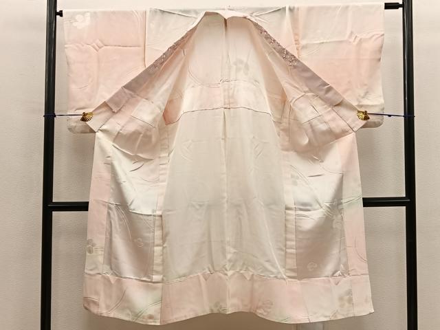 平和屋着物■長襦袢　無双仕立て　草花文　暈し染め　正絹　逸品　BAAY0453mz