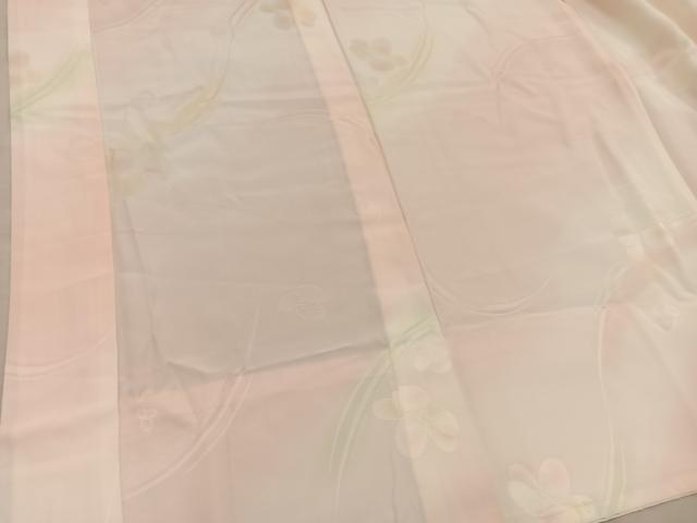 平和屋着物■長襦袢　無双仕立て　草花文　暈し染め　正絹　逸品　BAAY0453mz
