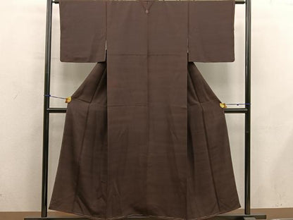平和屋着物■上質な小紋　霞文　正絹　逸品　未使用　BAAY0455mz