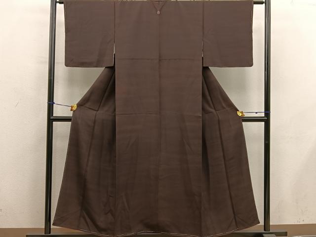 平和屋着物■上質な小紋　霞文　正絹　逸品　未使用　BAAY0455mz