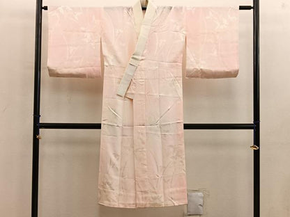 平和屋着物■長襦袢　無双仕立て　舞蝶地紋　暈し染め　正絹　逸品　BAAY0460mz