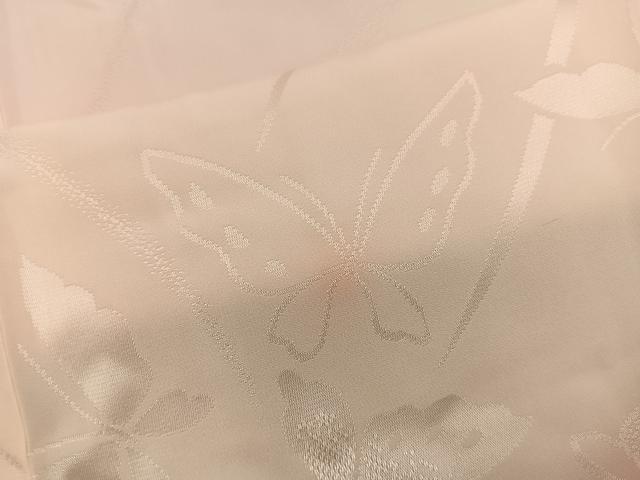 平和屋着物■長襦袢　無双仕立て　舞蝶地紋　暈し染め　正絹　逸品　BAAY0460mz