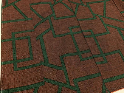 平和屋着物■上質な紬　幾何学文様　正絹　逸品　BAAY0462mz