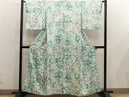 平和屋着物■上質な小紋　梅花文　暈し染め　正絹　逸品　BAAY0464mz