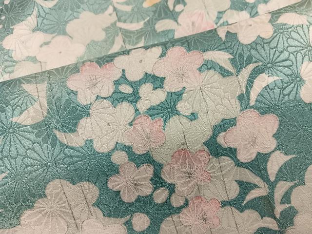 平和屋着物■上質な小紋　梅花文　暈し染め　正絹　逸品　BAAY0464mz