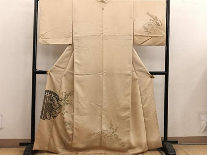 平和屋着物■訪問着　飾花文　正絹　逸品　BAAY0470mz