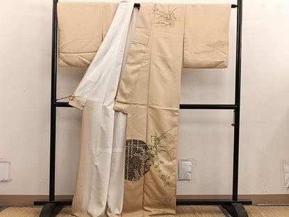 平和屋着物■訪問着　飾花文　正絹　逸品　BAAY0470mz