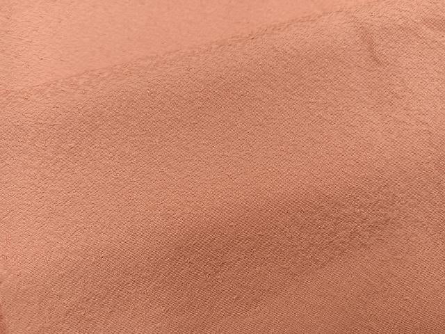 平和屋着物■上質な色無地　曙色　正絹　逸品　BAAY0482mz