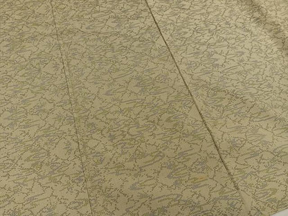 平和屋着物■本場大島紬　7マルキ　草葉文　正絹　逸品　BAAY0488mz