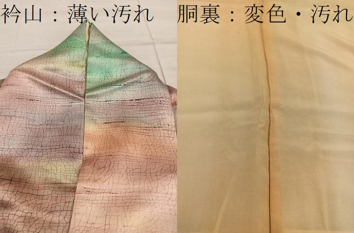 平和屋着物■上質な小紋　霞文　高島屋扱い　正絹　逸品　BAAY0491mz
