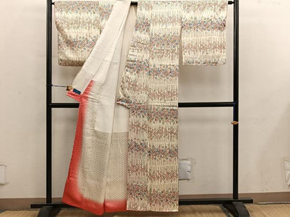 平和屋着物■上質な小紋　梅花文　金彩　やまと誂製　正絹　逸品　BAAY0495mz