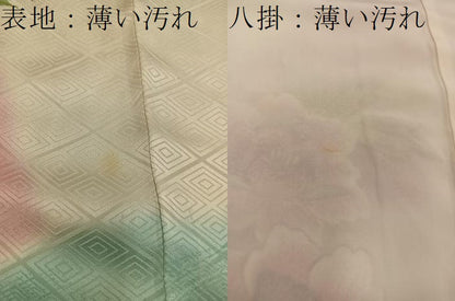 平和屋着物■豪華振袖　駒刺繍　牡丹花文　暈し染め　金銀彩　正絹　逸品　BAAY0496mz