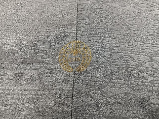 平和屋着物■訪問着　刺繍　地紙花文　金糸　正絹　逸品　BAAY0497mz