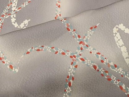 平和屋着物■上質な小紋　草花文　暈し染め　正絹　逸品　BAAY0498mz