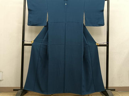 平和屋着物■上質な色無地　百入茶色　正絹　逸品　BAAY0500mz