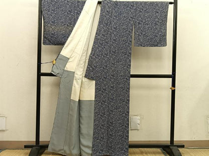 平和屋着物■上質な小紋　草花文　正絹　逸品　BAAY0504mz