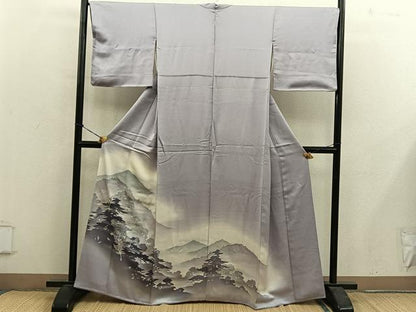 平和屋着物■豪華色留袖　樹林文　暈し染め　金彩　正絹　逸品　BAAY0505mz