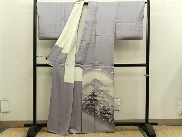 平和屋着物■豪華色留袖　樹林文　暈し染め　金彩　正絹　逸品　BAAY0505mz