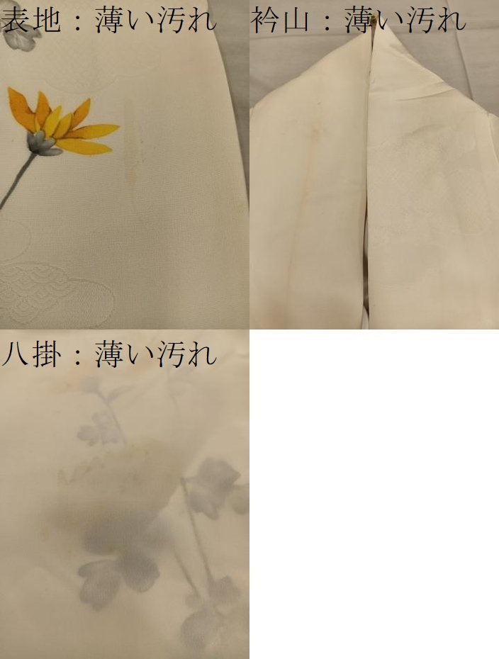平和屋着物■訪問着　枝花文　正絹　逸品　BAAY0511mz