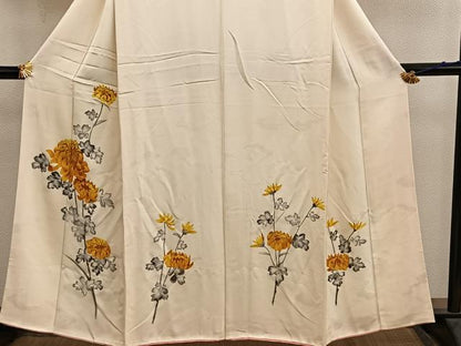 平和屋着物■訪問着　枝花文　正絹　逸品　BAAY0511mz