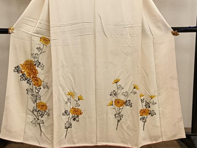 平和屋着物■訪問着　枝花文　正絹　逸品　BAAY0511mz