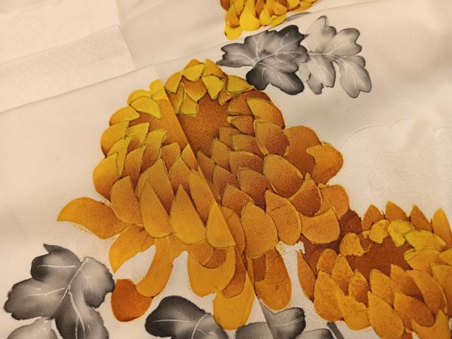 平和屋着物■訪問着　枝花文　正絹　逸品　BAAY0511mz