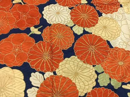 平和屋着物■豪華振袖　駒刺繍　菊花文　金彩　正絹　逸品　BAAY0518mz