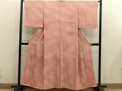 平和屋着物■上質な小紋　草花文　暈し染め　正絹　逸品　BAAY0526mz