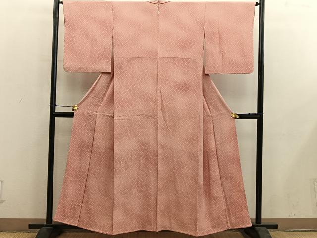 平和屋着物■上質な小紋　草花文　暈し染め　正絹　逸品　BAAY0526mz