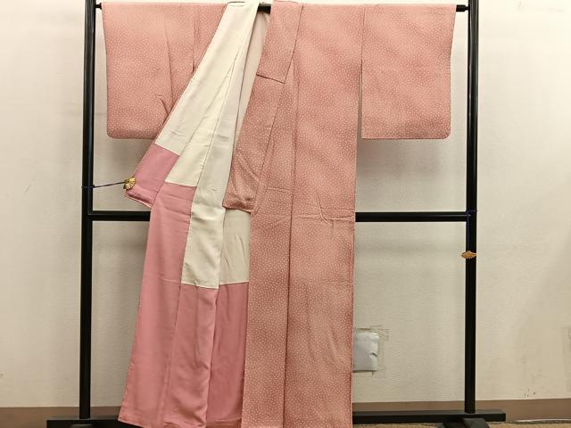平和屋着物■上質な小紋　草花文　暈し染め　正絹　逸品　BAAY0526mz