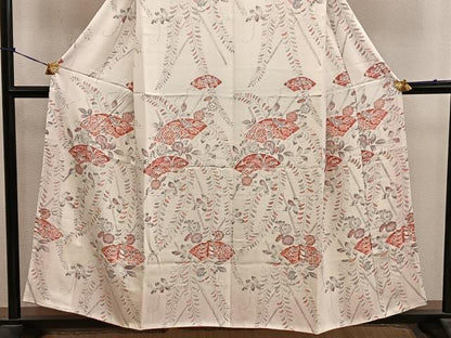 平和屋着物■訪問着　地紙花文　正絹　逸品　BAAY0533mz