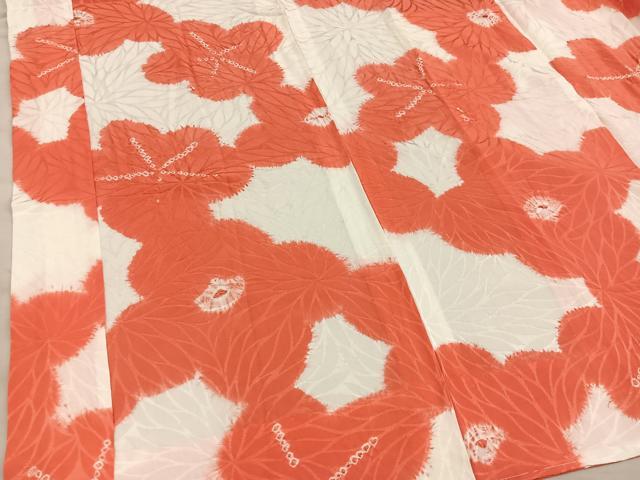平和屋着物■長襦袢　無双仕立て　絞り　梅花文　正絹　逸品　BAAY0538mz