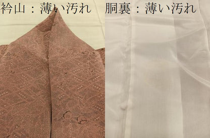平和屋着物■訪問着　菊花文　鬼しぼ縮緬　高島屋扱い　正絹　逸品　BAAY0539mz