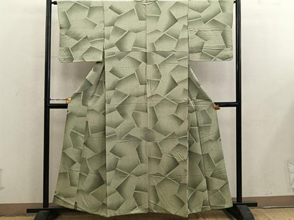 平和屋着物■上質な小紋　瓦文　正絹　逸品　BAAY0546mz