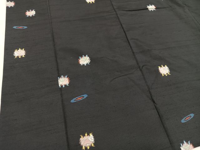 平和屋着物■上質な紬　糸巻き　正絹　逸品　BAAY0553mz