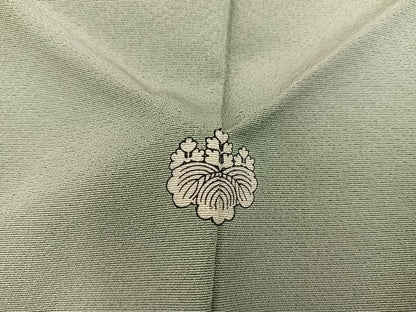 平和屋着物■豪華色留袖　駒刺繍　地紙重ね飛鶴花文　暈し染め　金彩　正絹　逸品　BAAY0558mz