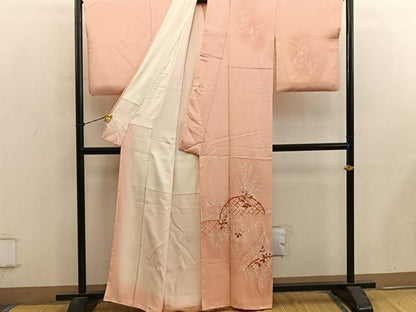 平和屋着物■訪問着　籬花文　正絹　逸品　BAAY0564mz