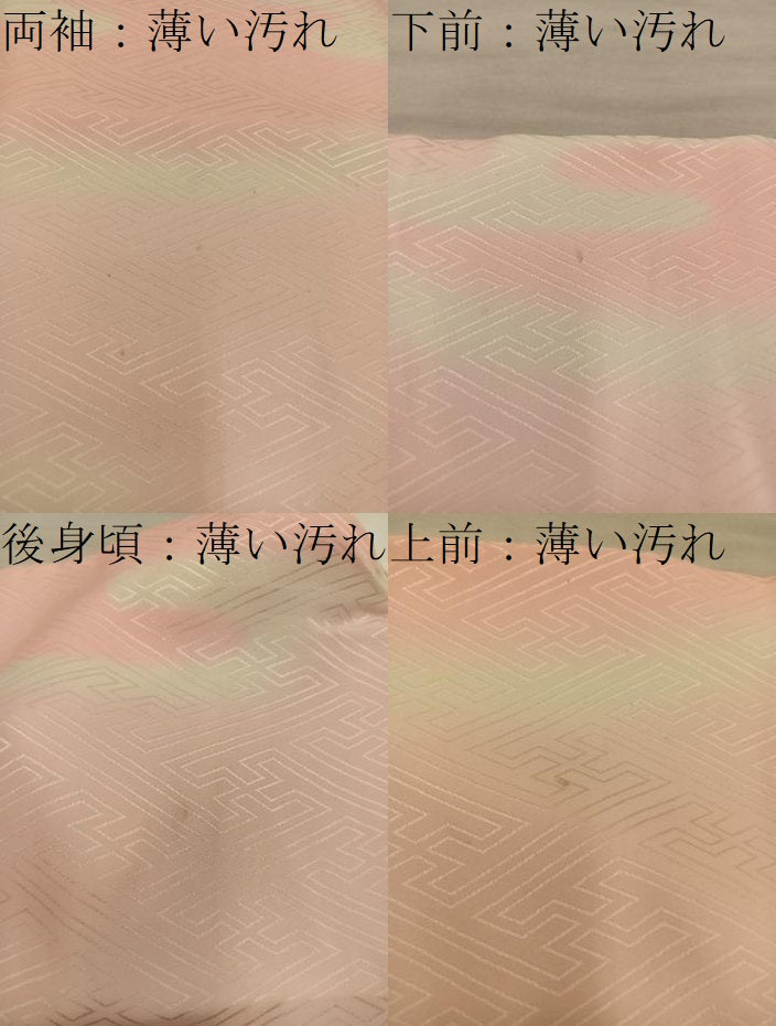 平和屋着物■長襦袢　袷　紗綾形地紋　暈し染め　正絹　逸品　BAAY0583mz