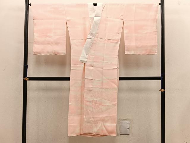 平和屋着物■長襦袢　袷　紗綾形地紋　暈し染め　正絹　逸品　BAAY0583mz