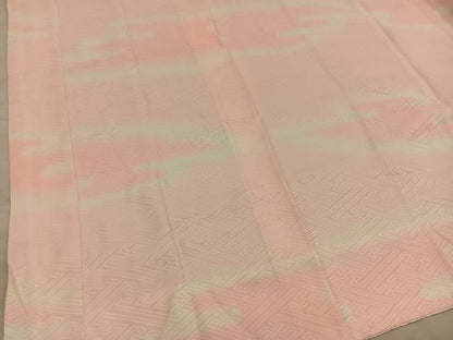 平和屋着物■長襦袢　袷　紗綾形地紋　暈し染め　正絹　逸品　BAAY0583mz