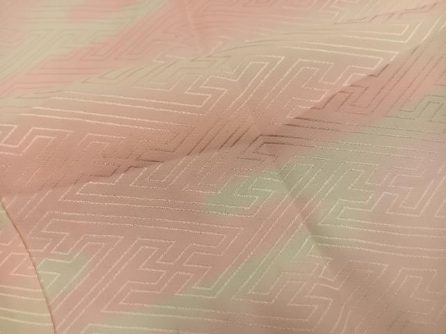 平和屋着物■長襦袢　袷　紗綾形地紋　暈し染め　正絹　逸品　BAAY0583mz