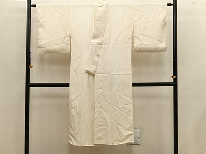 平和屋着物■長襦袢　袷　菊地紋　白色　正絹　逸品　BAAY0584mz