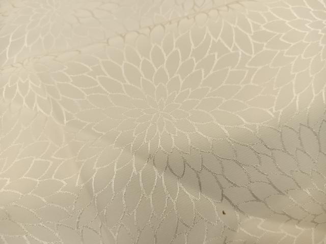 平和屋着物■長襦袢　袷　菊地紋　白色　正絹　逸品　BAAY0584mz
