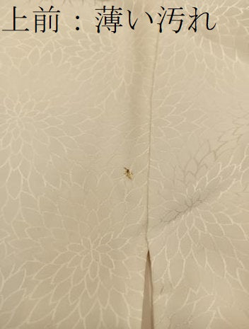 平和屋着物■長襦袢　袷　菊地紋　白色　正絹　逸品　BAAY0584mz